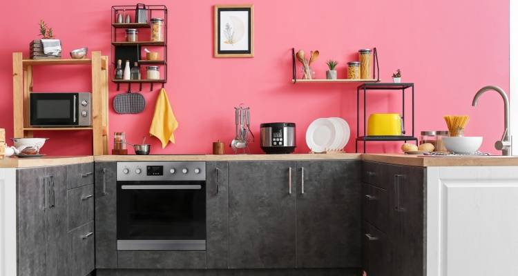 pink kitchen