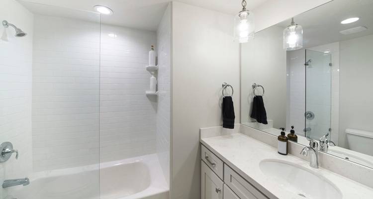 corner shelving bathroom