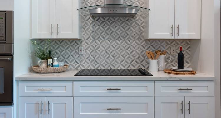 grey patterned tiles