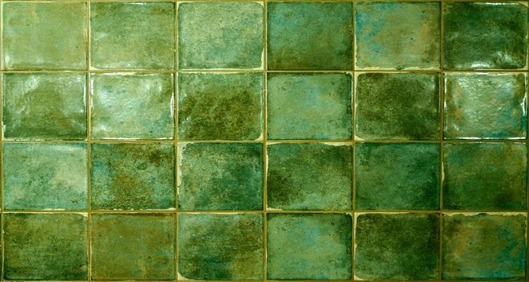 green zellige tiles