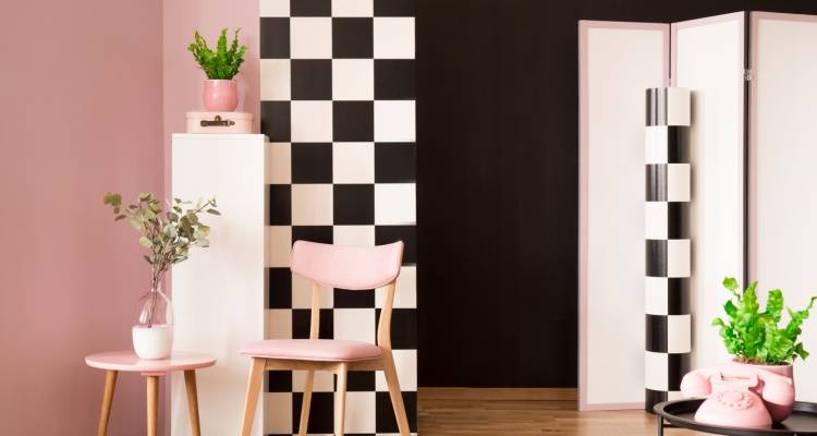 checkerboard wallpaper design