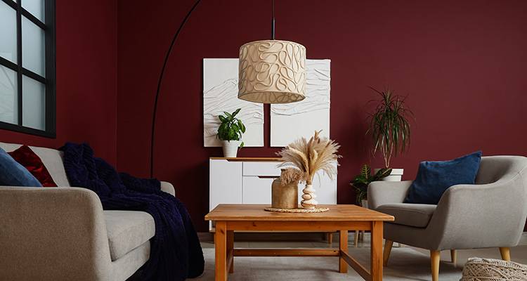 burgundy lounge
