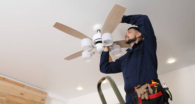 Ma installing ceiling fan