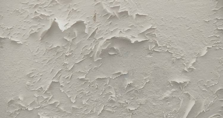 peeling white paint