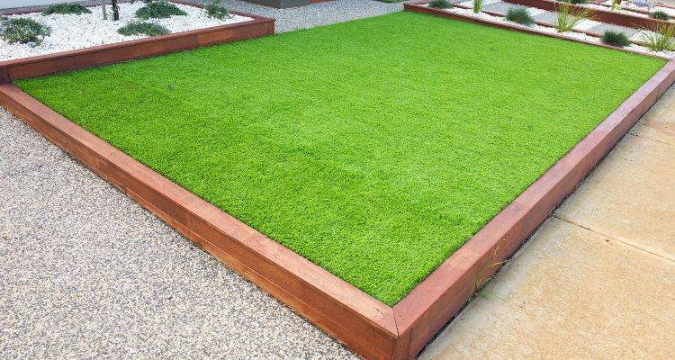 patch of artificial grass