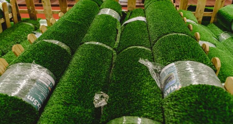 rolls of fake grass sellotape