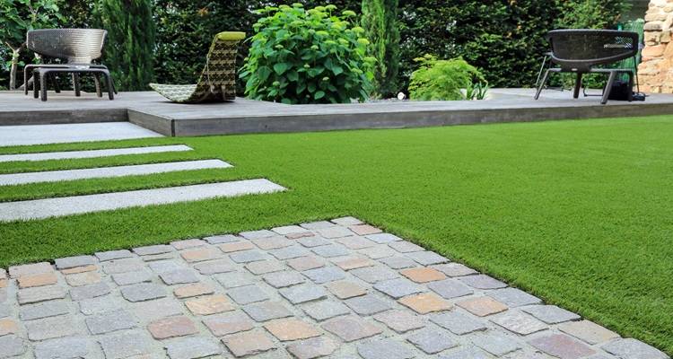 fake grass modern garden furniture