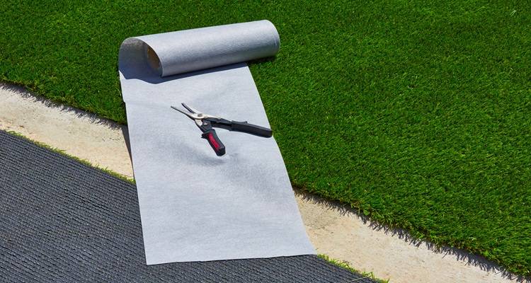 fake grass grey piece