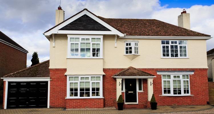 house with bay windows