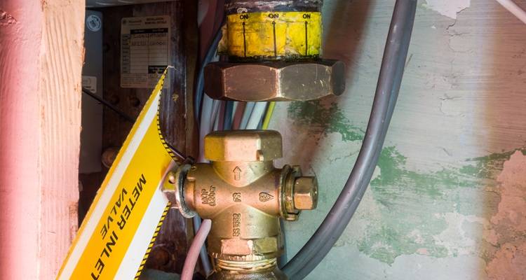 capped gas main
