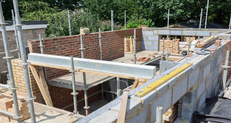 half built extension