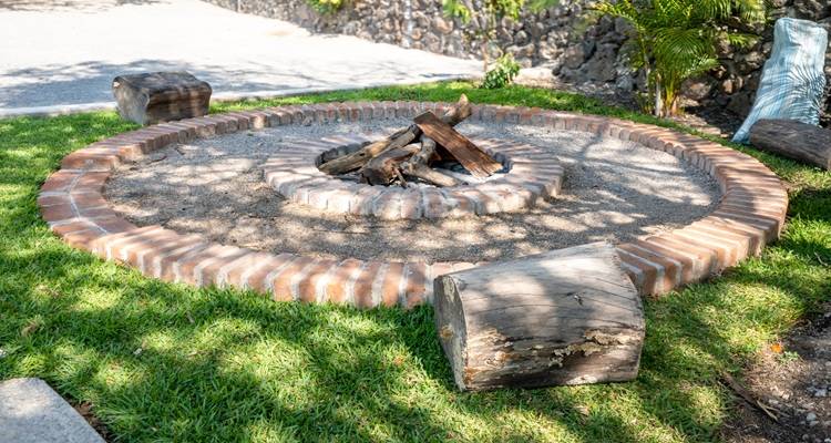 brick firepit