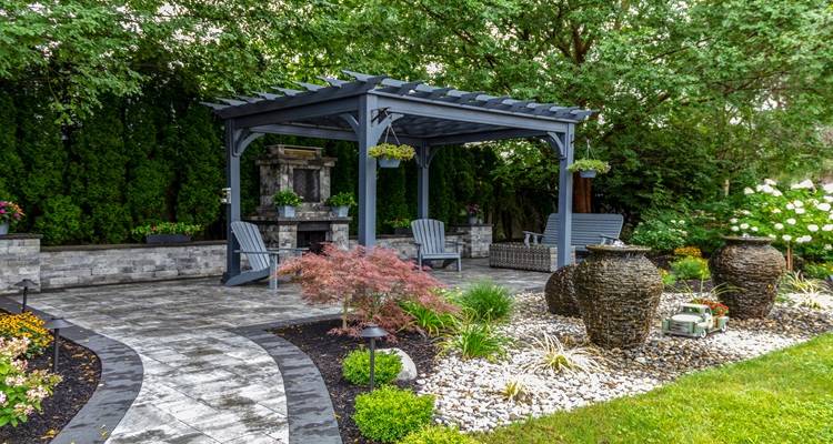 grey gazebo