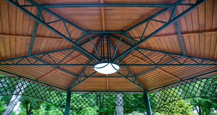 roof of gazebo