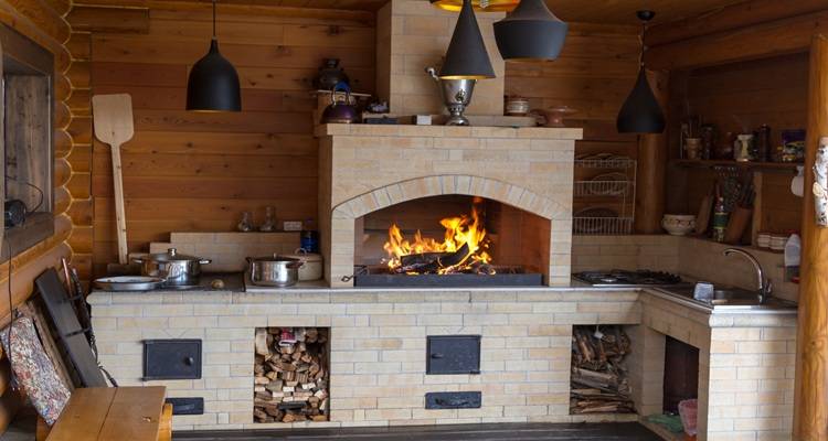 pizza oven kitchen