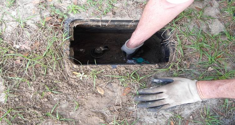 outside stop cock hand in hole