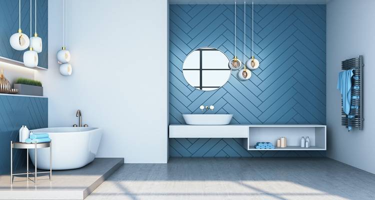 Blue Bathroom