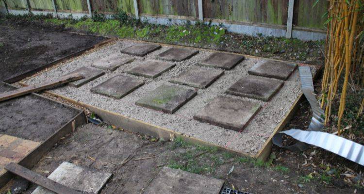 concrete blocks for shed base