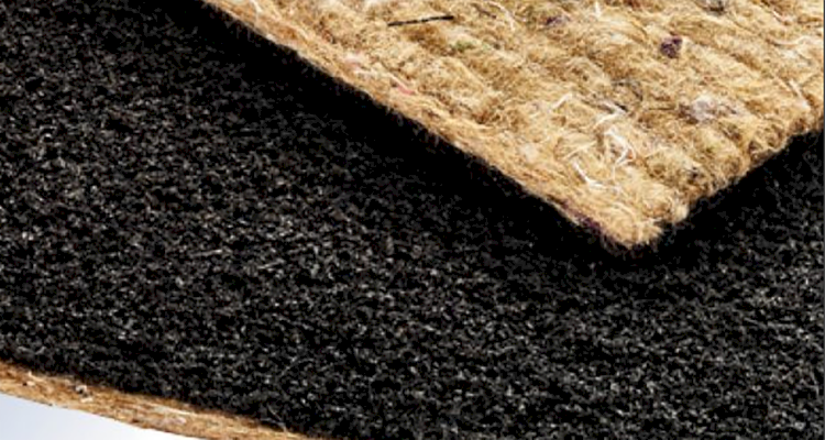 closeup of crumb rubber underlay