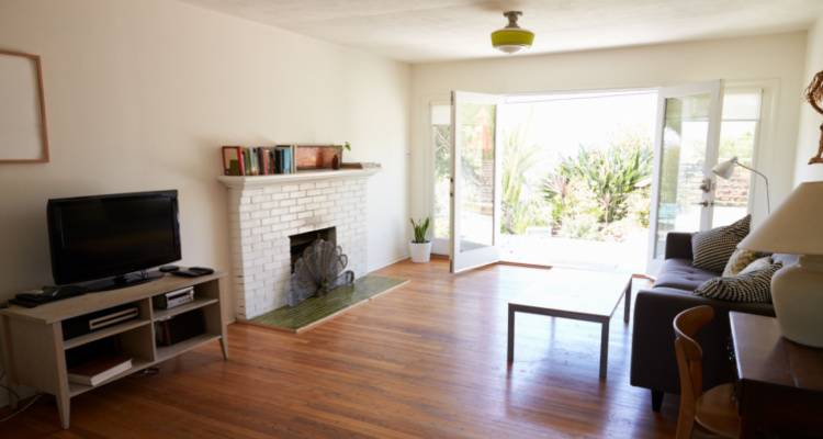 French doors in lounge