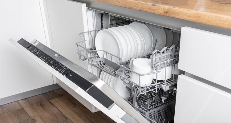 dishwasher full of dishes