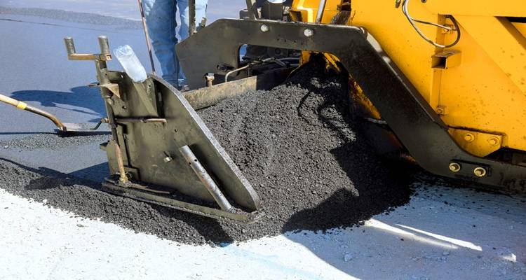 tarmac being laid