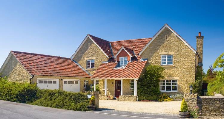 big stone house uk blue sky