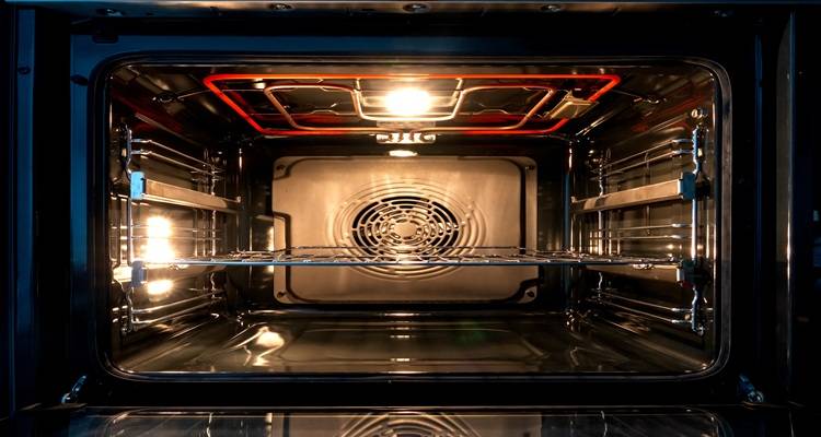 inside oven red element