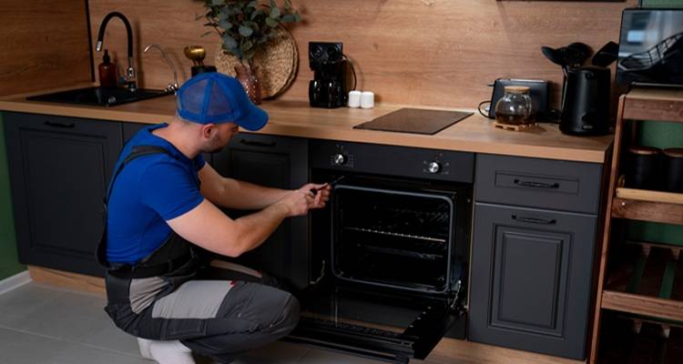 man black oven