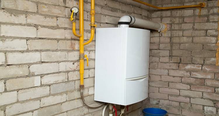 boiler in garage