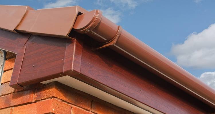 brown soffits fascias gutters