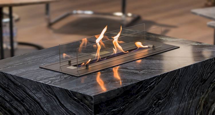 gas fireplace with flue cost