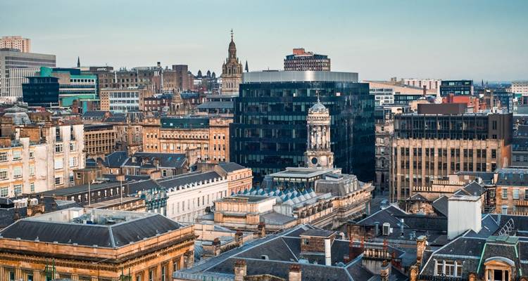 Aerial photo of Glasgow