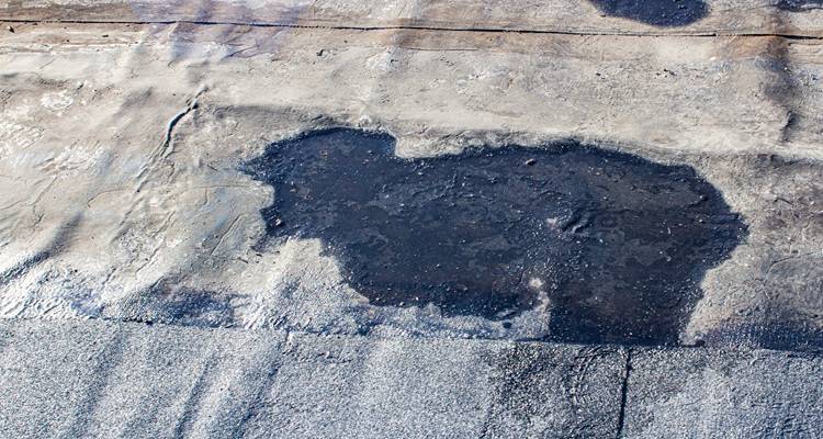 flat roof in need of repair