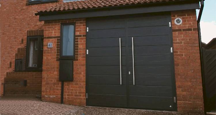 outward opening garage doors