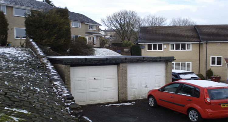 blocking up garage for a conversion