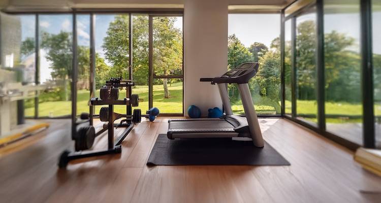 gym in garden room