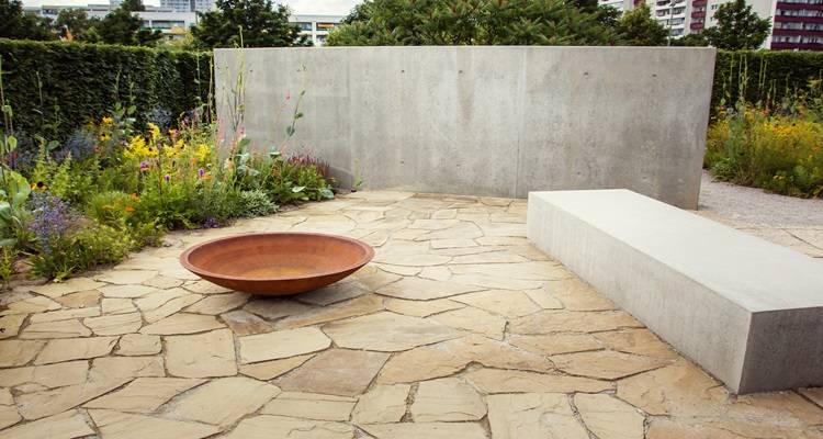 concrete wall garden