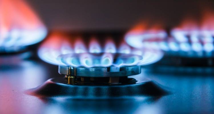 gas ring on hob