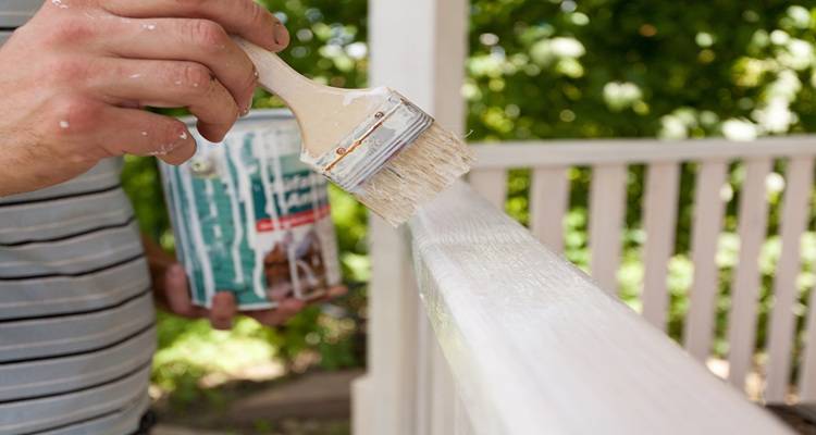 painting gazebo rail