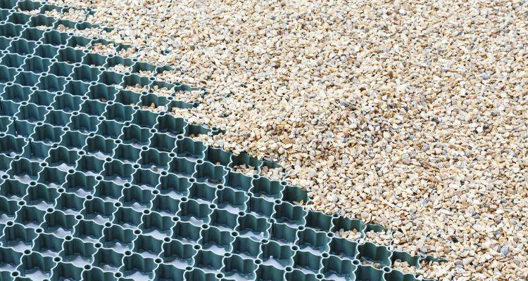 gravel driveway honeycomb