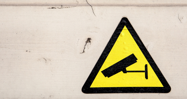 CCTV monitoring awareness sign