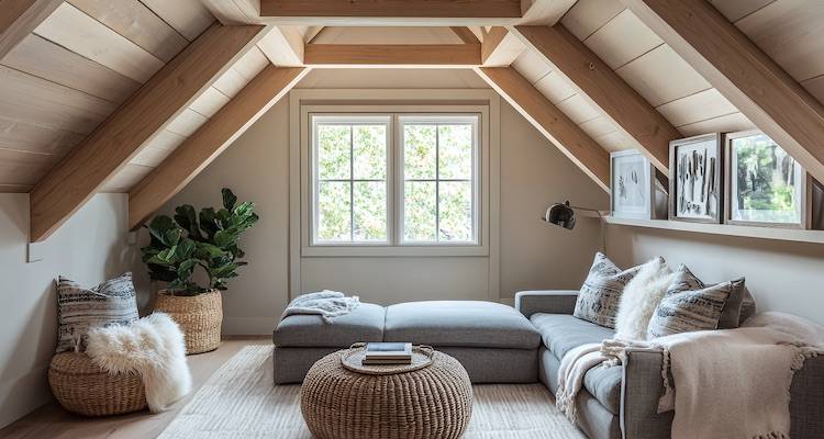 house extension cost guide &mdash; loft conversion that is being used as a lounge area