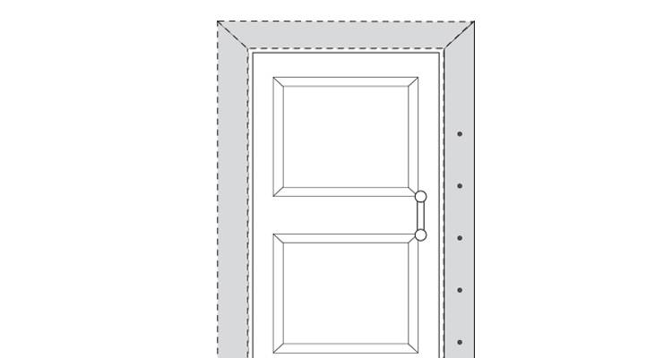 how to put up architrave step 12