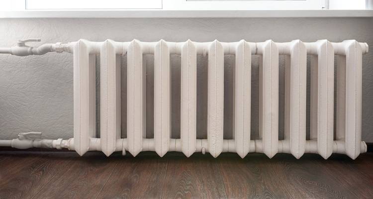 white radiator