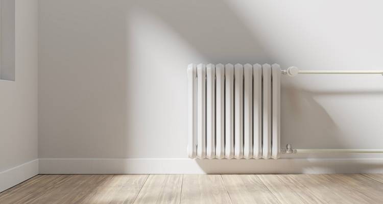 white column radiator