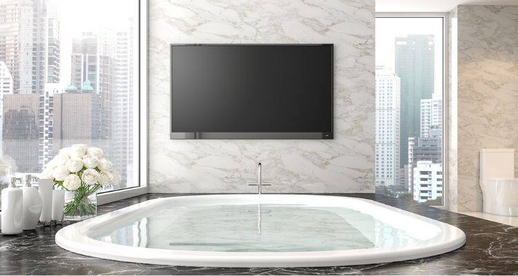 bathroom television costs