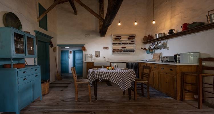 rustic Kitchen wood floor
