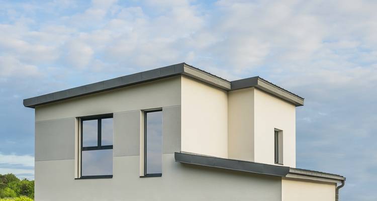 modern house flat roofs