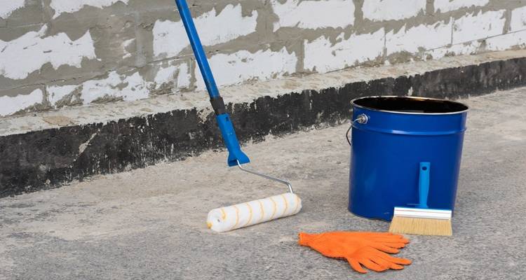 flat roof roller paint pot